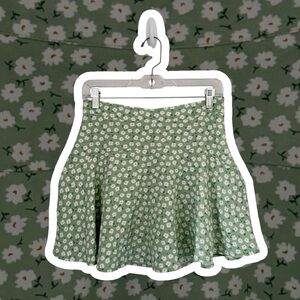 Altar'd State Green Daisy Mini Skirt